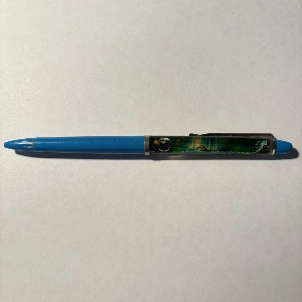 Tennessee Aquarium Floaty Pen Otter Swims Souvenir Promo Vintage